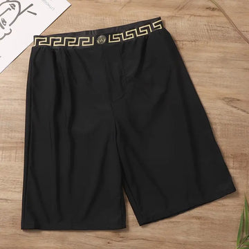 Versace Men's Black Designer Shorts Metroutfits