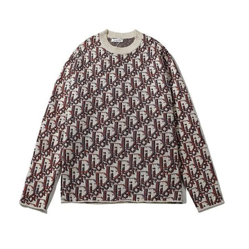 Dior Men's Brown and Off-White Designer Sweatshirt Metroutfits