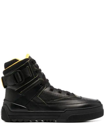 Fendi logo-detail high-top sneakers - chic tread