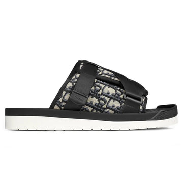 Dior Alpha Oblique Sandal Beige & Black Jacquard Metroutfits