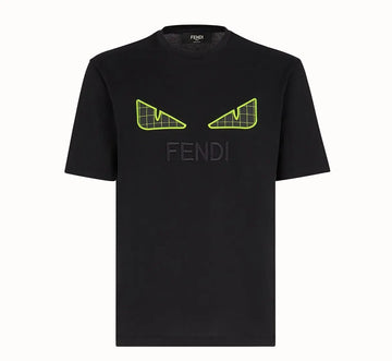 Fendi - Men's T-Shirt Black & White - Designer Casual Wear Metroutfits