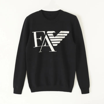 Armani Men's Black Designer Sweatshirt Metroutfits