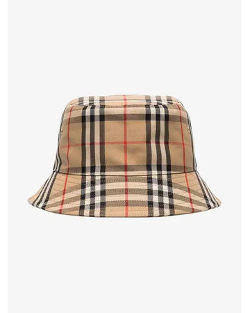 Burberry Check Cotton Bucket Hat – Unisex Designer Accessory Metroutfits