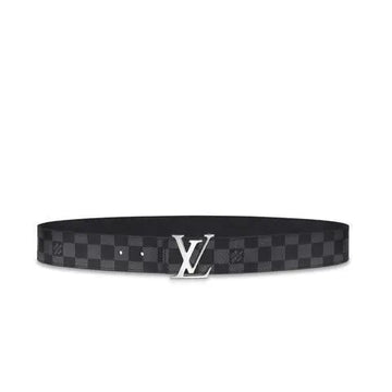 Louis Vuitton Canvas Belt LV Initials Reversible Damier Azur Metroutfits