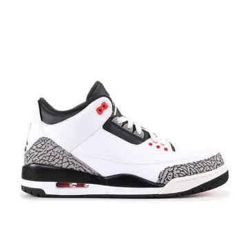 Air Jordan Retro 3 Sneakers White Black Metroutfits