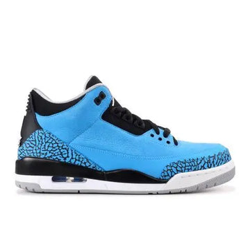 Air Jordan Retro 3 Sneakers Blue Black Metroutfits