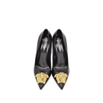 Versace Women's Black Golden Medusa Décolleté Pumps Metroutfits