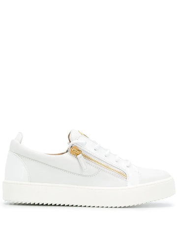 Giuseppe Zanotti Classic Gold Zip Sneakers Metroutfits