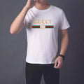 Gucci - Men's T-Shirt Gray White - Designer Casual Wear Metroutfits