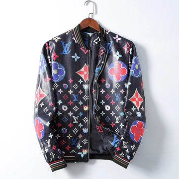 Louis Vuitton Men's Black Multicolor Designer Jacket Metroutfits