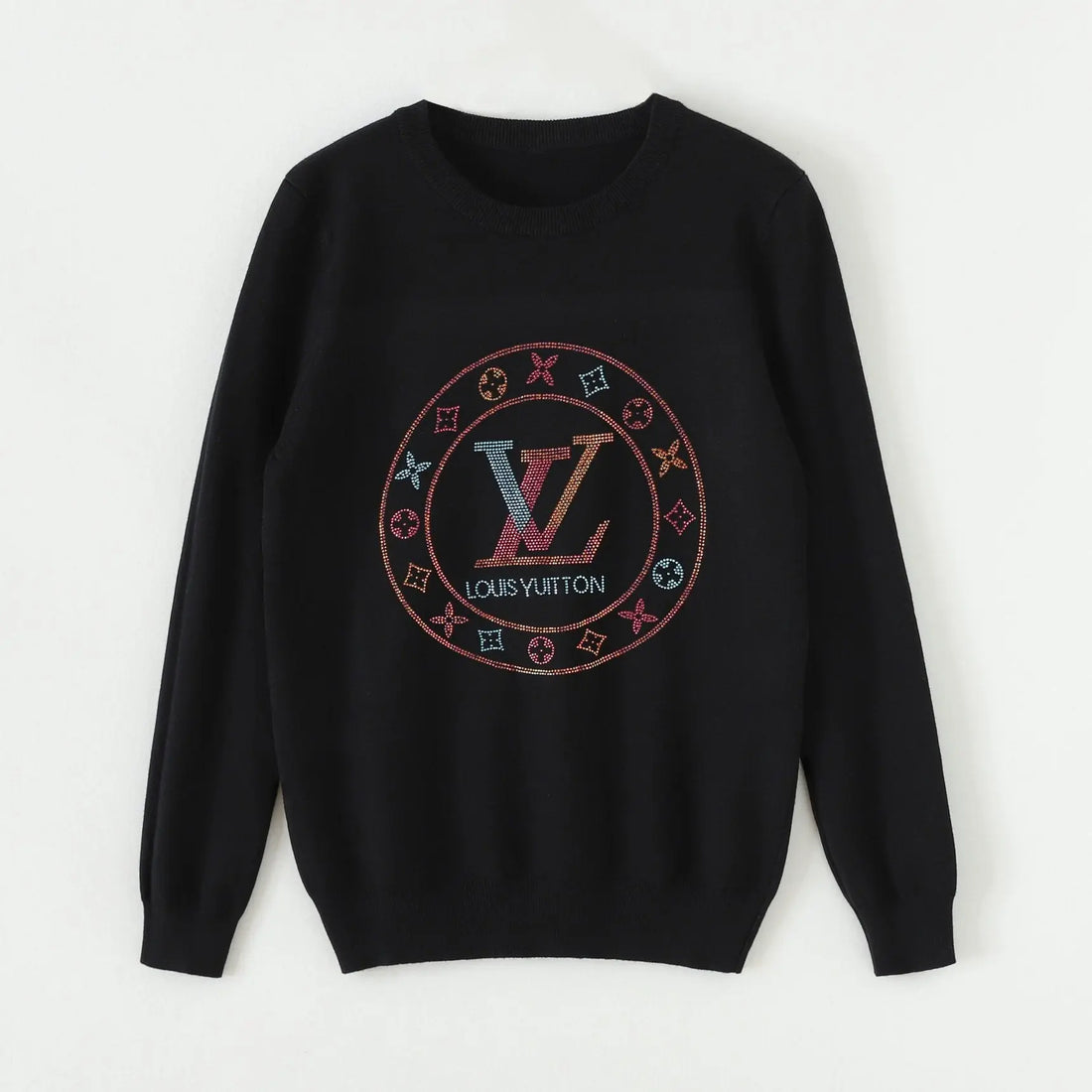 Louis Vuitton Logo Sweatshirt For Men - Black Metroutfits