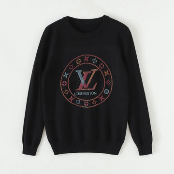 Louis Vuitton Logo Sweatshirt For Men - Black Metroutfits