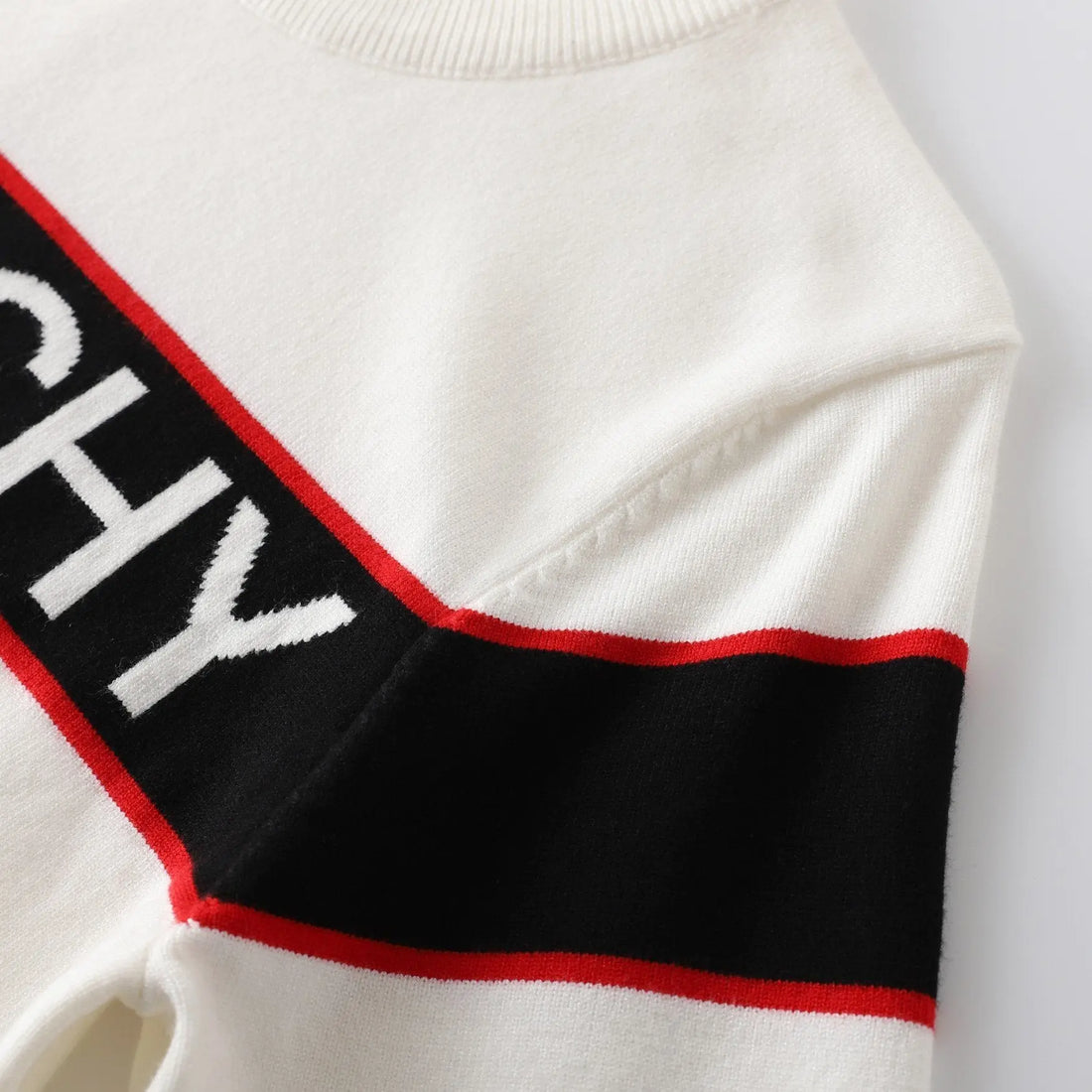 Givenchy Men's Off-White & Black Designer Sweatshirt Metroutfits