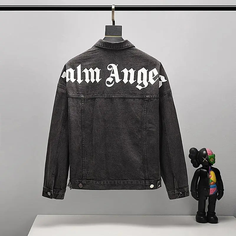 Palm Angels Men's Black Designer Jacket Metroutfits