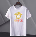 Versace Men's T-Shirt Black White Casual Wear Metroutfits