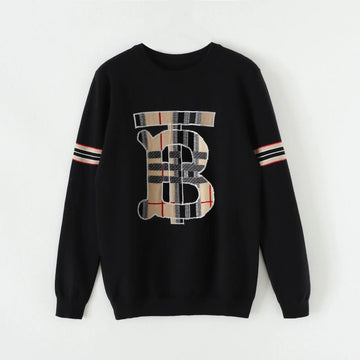 Burberry Men's Black Logo Sweatshirt Metroutfits