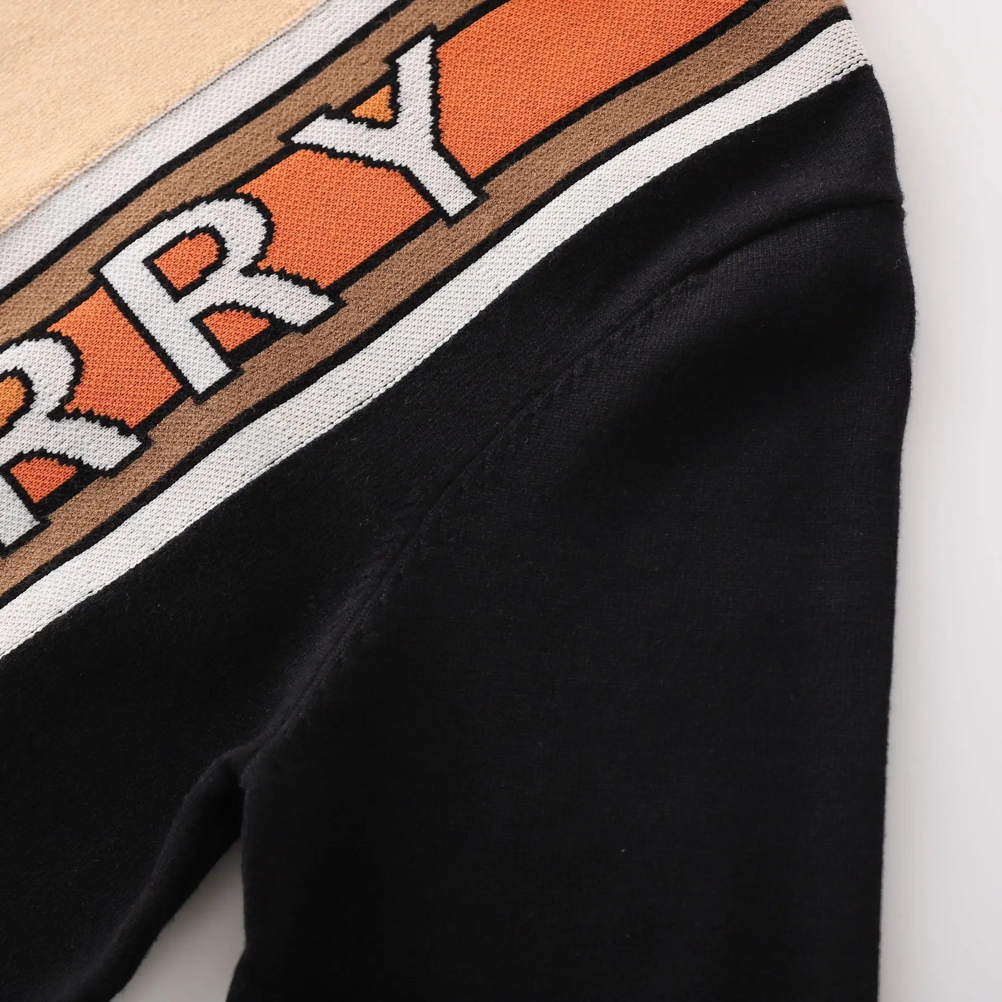 Burberry Men's Brown & Black Sweatshirt Metroutfits