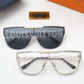 LV Unisex Stylish One-piece Sunglasses Metal Frame UV400 Protection Metroutfits