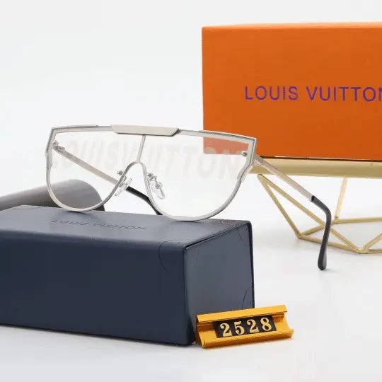 LV Unisex Stylish One-piece Sunglasses Metal Frame UV400 Protection Metroutfits