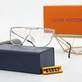 LV Unisex Stylish One-piece Sunglasses Metal Frame UV400 Protection Metroutfits