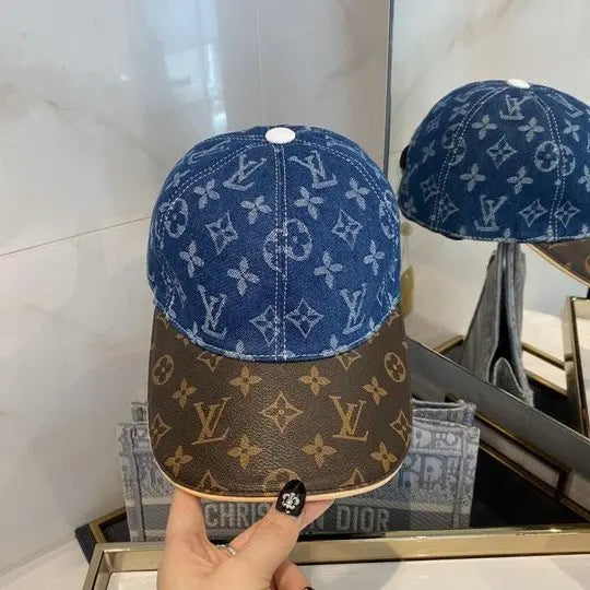 Louis Vuitton Baseball Cap Blue and Black New Metroutfits