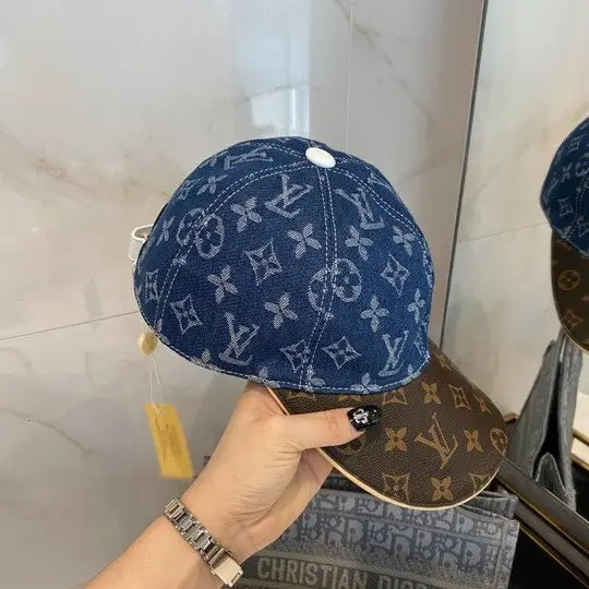 Louis Vuitton Baseball Cap Blue and Black New Metroutfits