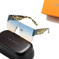 LV Watermark Large Frame Sunglasses Acetate Square UV Protection Metroutfits