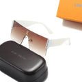 LV Watermark Large Frame Sunglasses Acetate Square UV Protection Metroutfits