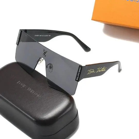 LV Watermark Large Frame Sunglasses Acetate Square UV Protection Metroutfits