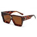 LV Unisex Square One-Piece Sunglasses Acetate Frame UV Protection Metroutfits