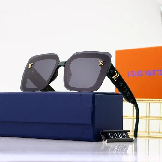 LV Star Pattern HD Eyewear PC Frame 100% UV Protection Metroutfits