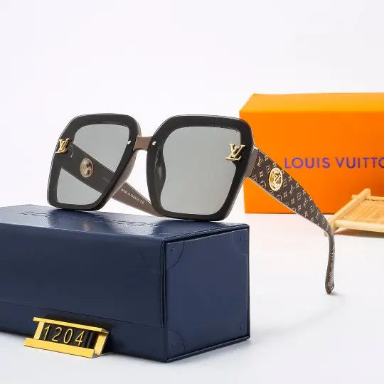 LV Classic Vintage Pattern HD Eyewear Resin Frame UV Protection Metroutfits