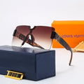 LV Large Frame Watermark Neutral Eyewear Unisex HD Lenses UV Protection Metroutfitstore