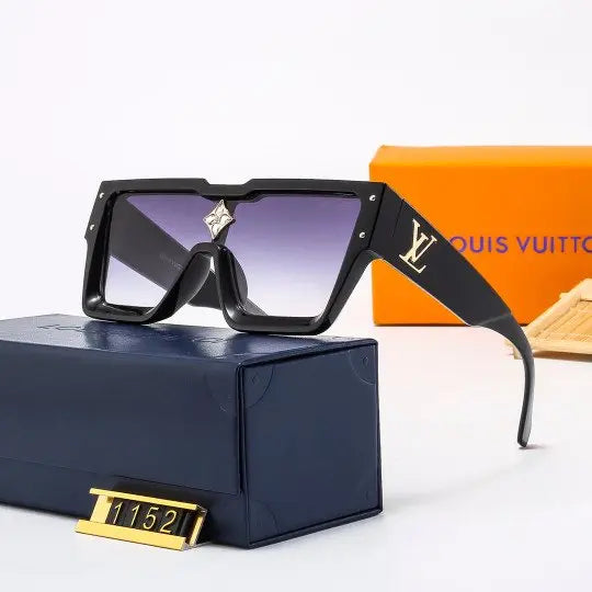 LV Unisex Large Frame Eyewear Acetate Frame UV Protection Metroutfitstore