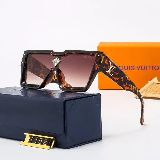 LV Unisex Large Frame Eyewear Acetate Frame UV Protection Metroutfitstore