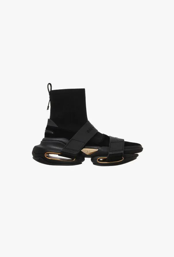 Balmain High Top Leather Unisex Sneakers New with Tag and Box Metroutfits