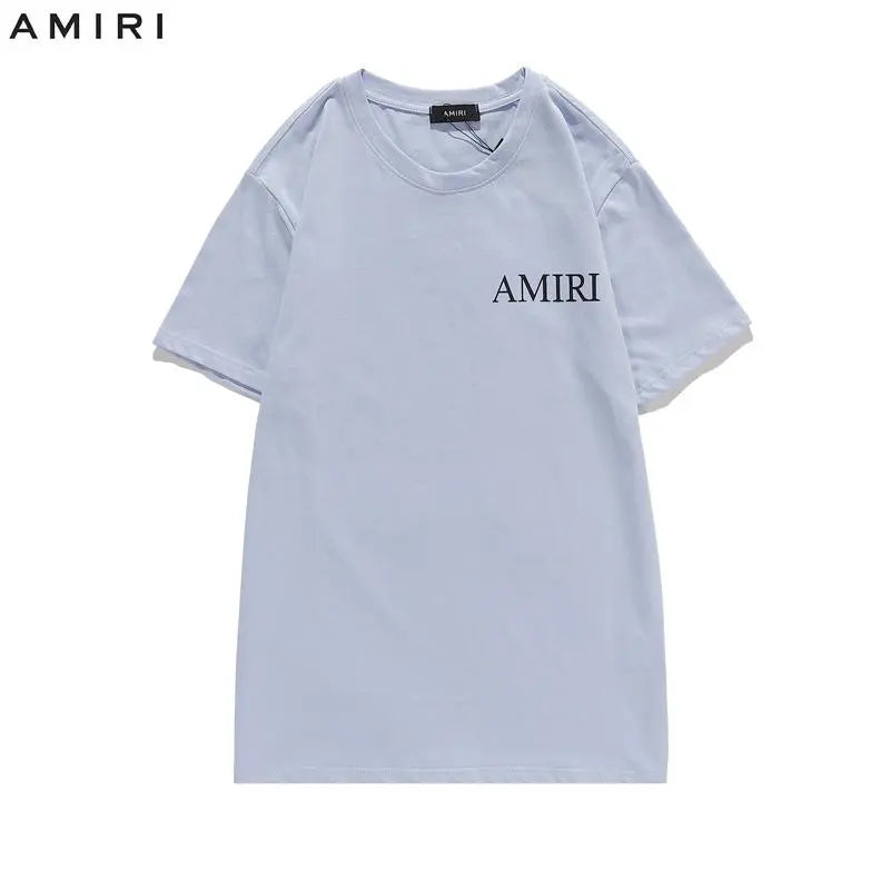 Amiri - Men's T-Shirt Black, White & Blue - Designer Casual Wear Metroutfits