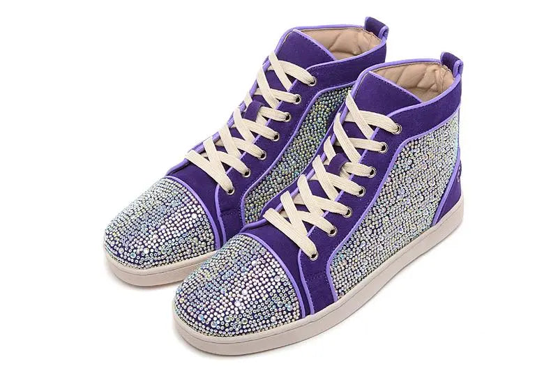 Christian Louboutin Luxury Crystal Ankle Boots – New with Tag & Box Metroutfits