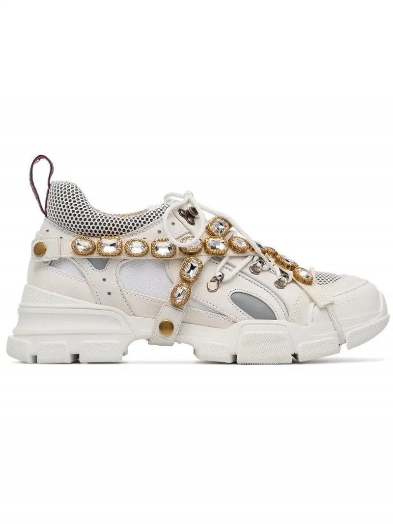 Gucci Flashtrek Sneaker With Removable Crystals New Metroutfits