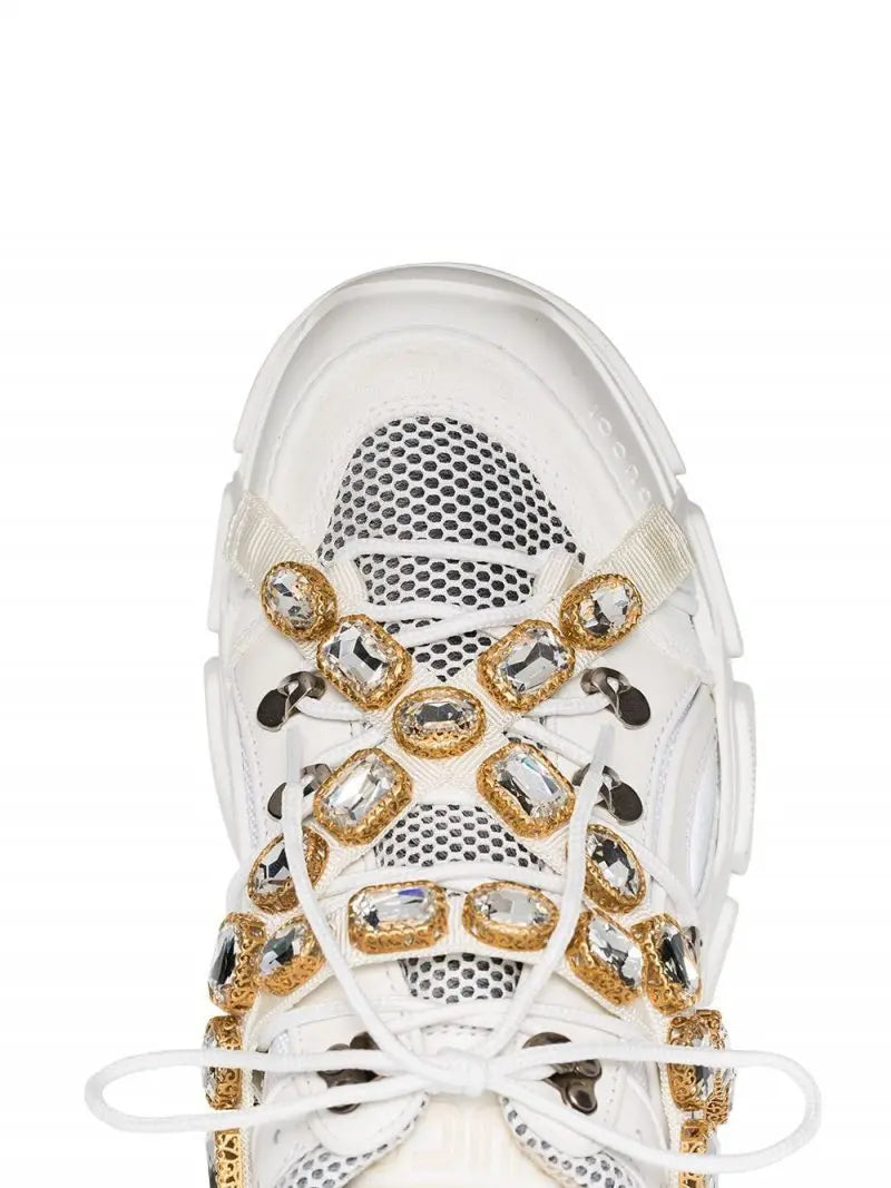 Gucci Flashtrek Sneaker With Removable Crystals New Metroutfits