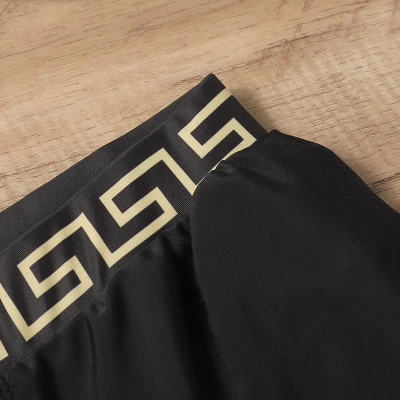Versace Men's Black Designer Shorts Metroutfits