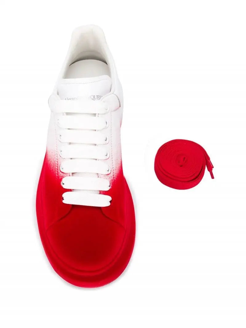 Alexander McQueen Oversize Iconic Unisex Red White Sneaker Metroutfits