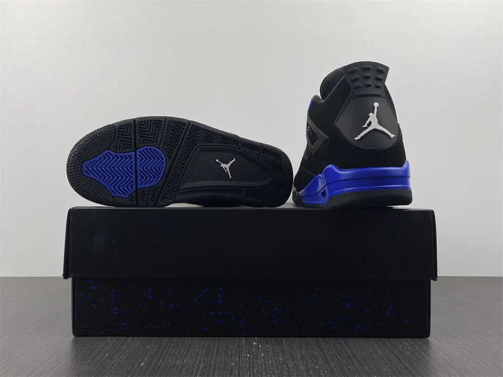 Jordan AJ4 “Black Game Royal” Retro Athletic Shoes Metroutfits