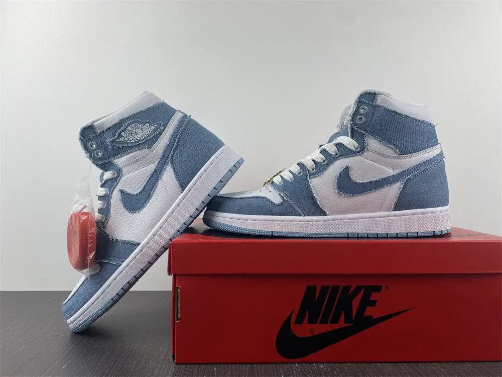 Air Jordan 1 High OG Denim Sneakers for Men & Women Metroutfits