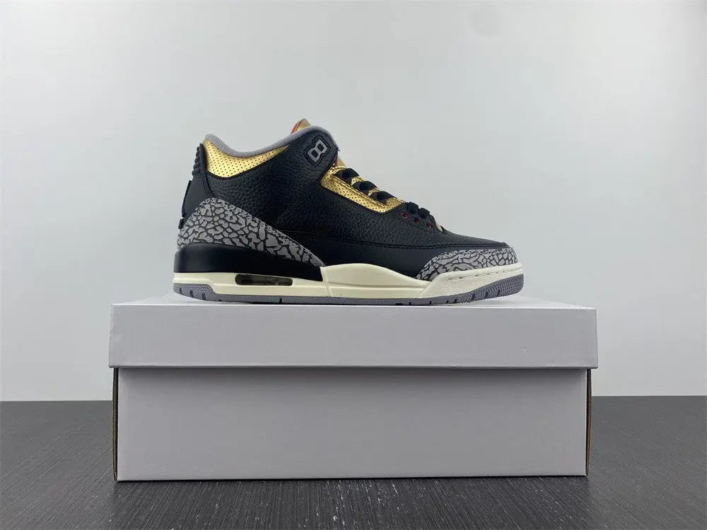Jordan AJ3 WMNS “Black Gold” Retro Sneakers Metroutfits