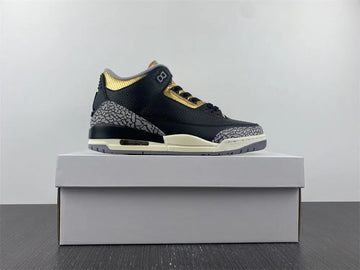 Jordan AJ3 WMNS “Black Gold” Retro Sneakers Metroutfits