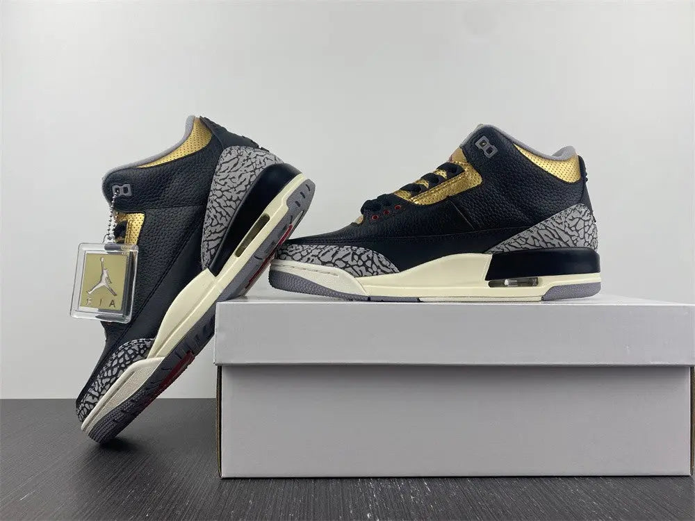 Jordan AJ3 WMNS “Black Gold” Retro Sneakers Metroutfits