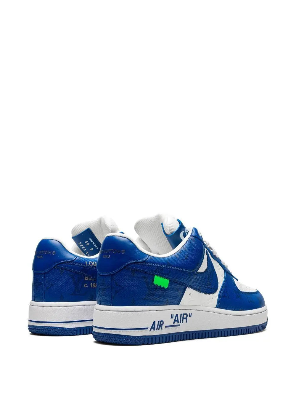 Nike x Louis Vuitton Air Force 1 Low Blue White Sneakers for Men & Women Metroutfits