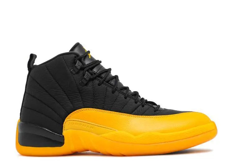 Jordan AJ12 Retro Black University Gold Sneakers New With Tag & Box Metroutfits