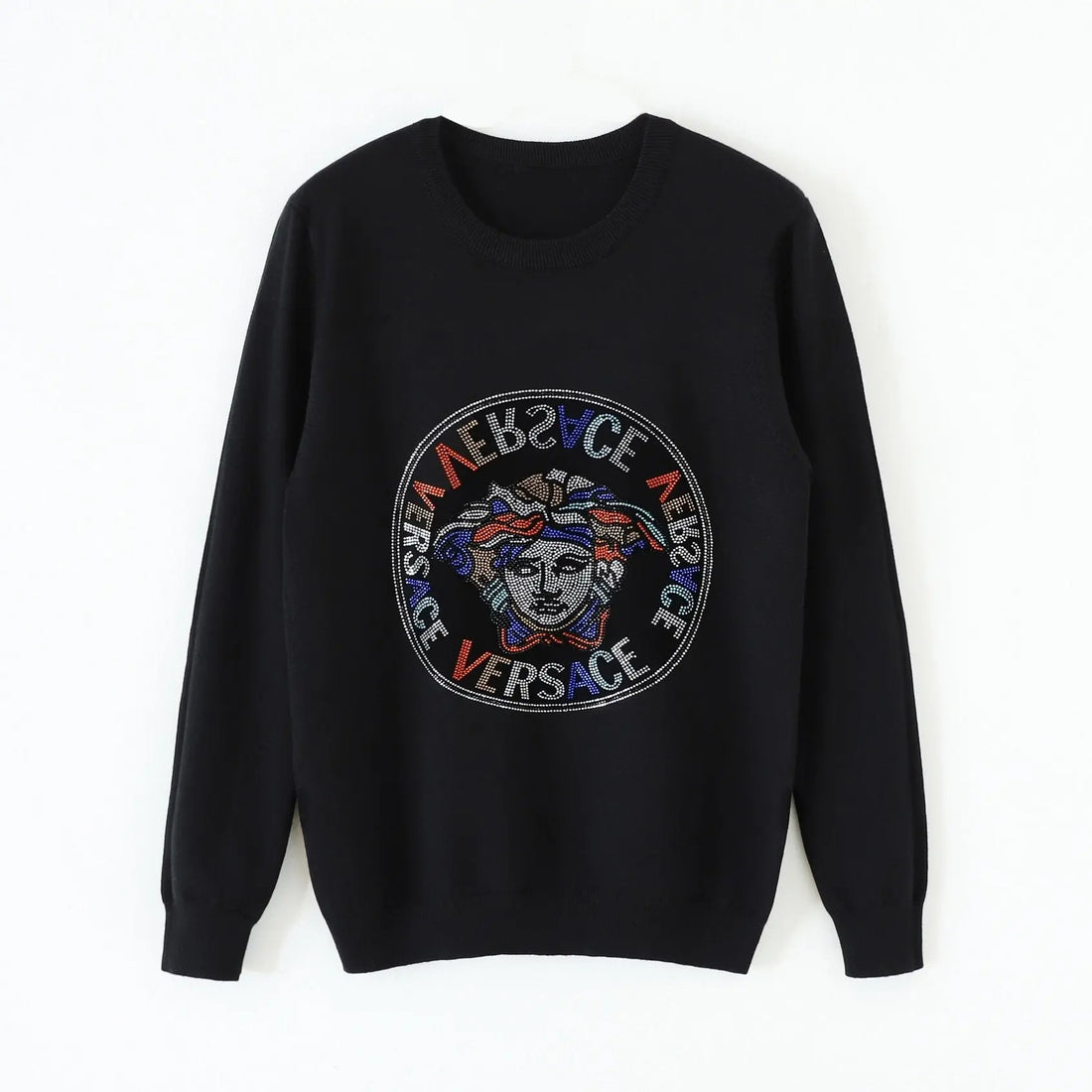 Versace Men's Black Designer Sweatshirt Metroutfits